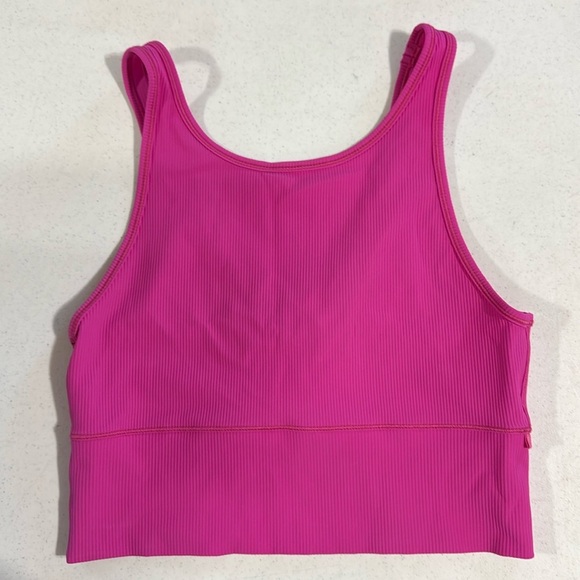 lululemon athletica Tops - Lululemon Pivot Reversible Tank Ribbed Top Hot Pink Size 10